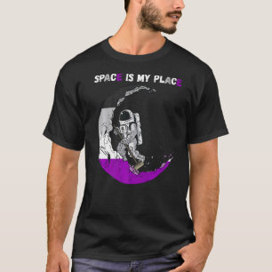 Camiseta Astronauta asexual espacio de asexualidad de limpi