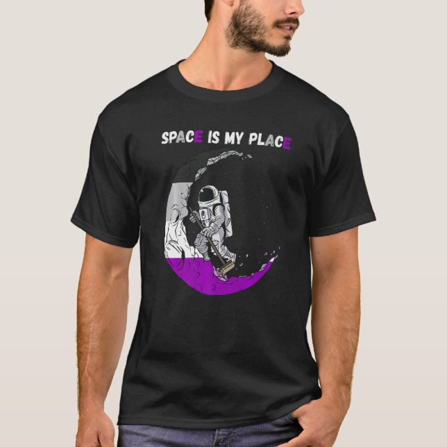 Camiseta Astronauta asexual espacio de asexualidad de limpi (Anverso)