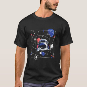 Camiseta Astronauta Astral De Vaporwave Retro Para El Espac