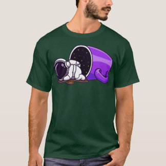 Camiseta Astronauta Astronauta Dormido Con Personalizado De
