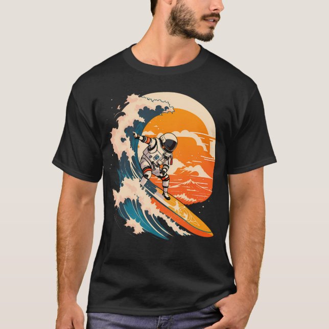 Camiseta Astronauta Astronauta Surfing Co (Anverso)