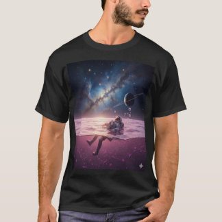 Camiseta Astronauta Atardecer Cósmico