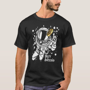 Camiseta Astronauta Atrapa Mono Cibernético Comprar Bitcoin