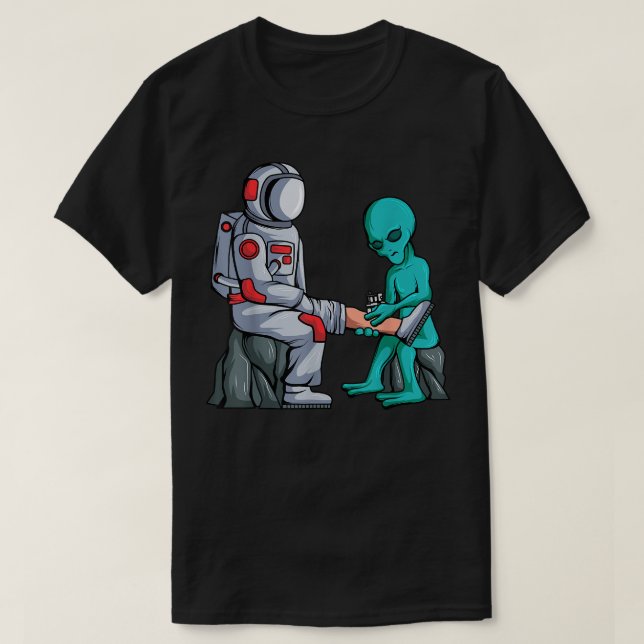 Camiseta Astronauta attoísta alienígena Tattooing UFO Lover (Diseño del anverso)