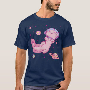 Camiseta Astronauta Axolotl Spaceman Planetas espaciales ex