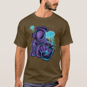Camiseta Astronauta bajo el agua Cosmonauta Planeta de la L