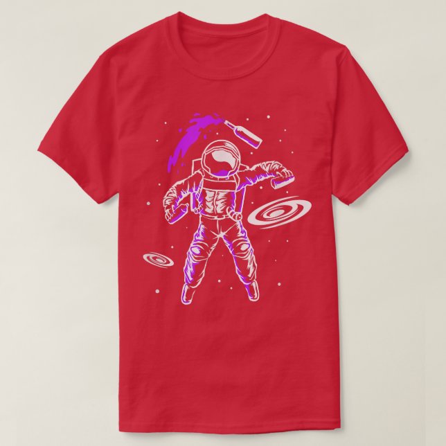 Camiseta Astronauta Barkeeper Set Funny Bartender (Diseño del anverso)
