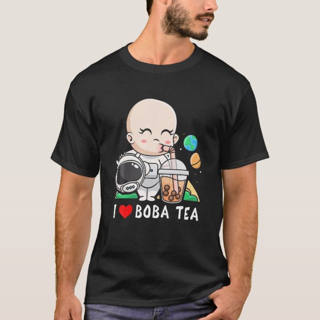 Camiseta Astronauta Beba Bebé Tea Space Amantes Bo (Anverso)
