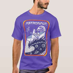 Camiseta Astronauta Bote Paddling Planets Universe Galay