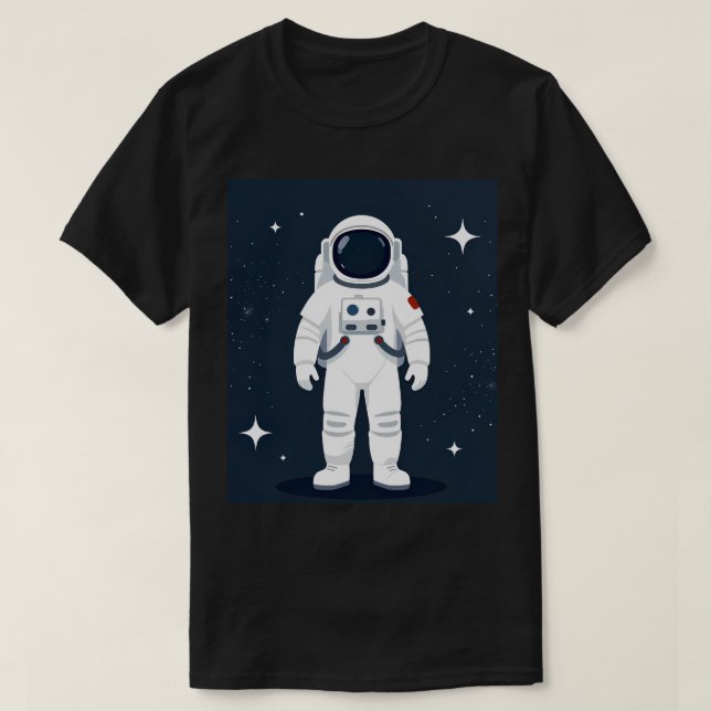 Camiseta Astronauta Camiseta Espacio (Diseño del anverso)