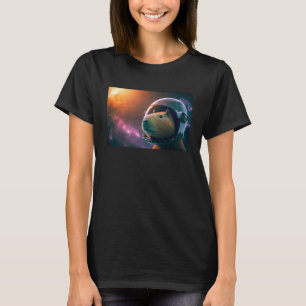 Camiseta Astronauta Capibara Profundo en el espacio cósmico