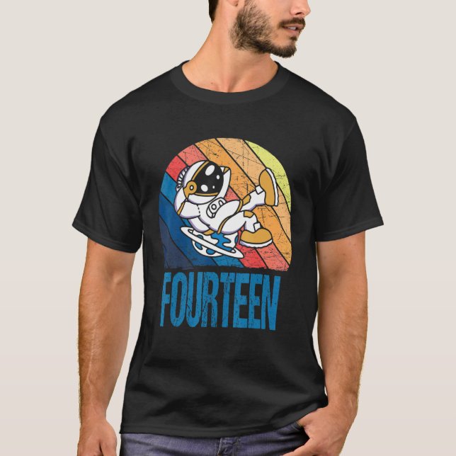 Camiseta Astronauta catorce años de edad (Anverso)