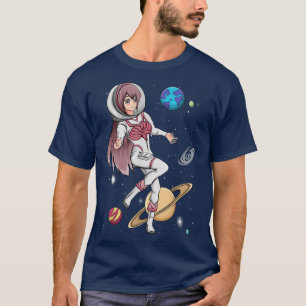 Camiseta Astronauta, Chica Aminero En El Espacio