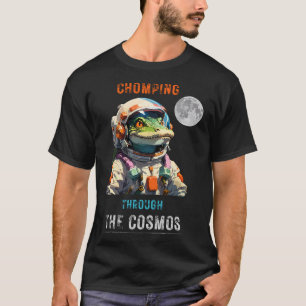 Camiseta Astronauta Cocodrilo - Chomping A Través Del Cosmo
