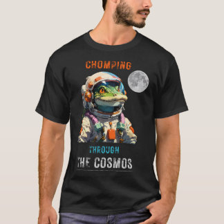 Camiseta Astronauta Cocodrilo - Chomping A Través Del Cosmo