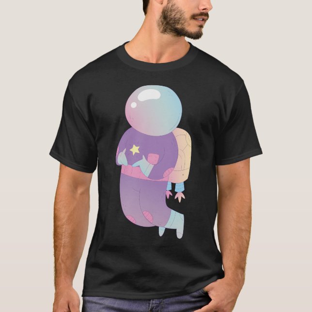 Camiseta Astronauta colorida (Anverso)
