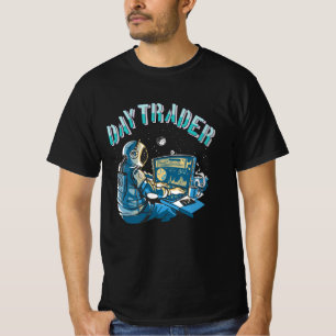 Camiseta Astronauta comerciante de día en el espacio