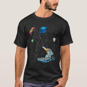 Camiseta Astronauta Cometa Kiteboarding Kitesurfing Surf Re