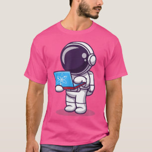 Camiseta Astronauta comprando boleto a la luna con ÁTOMO Co