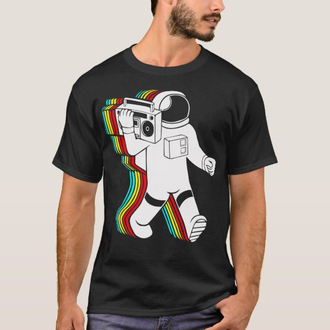 Camiseta Astronauta con Boombox Classic (Anverso)