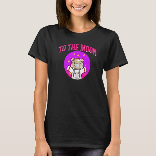 Camiseta Astronauta Con Cripto De La Luna (Anverso)