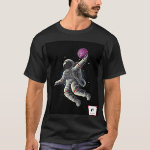 Camiseta Astronauta con diseño de voleibol