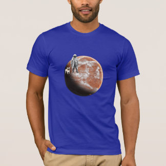Camiseta Astronauta con el pequeño-perro