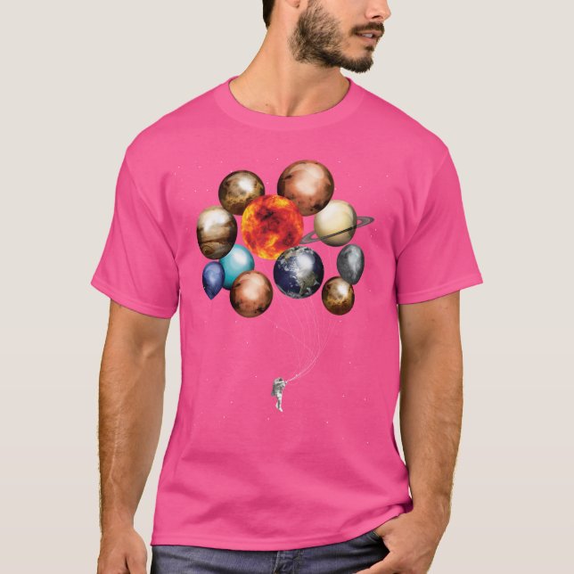 Camiseta Astronauta con globos (Anverso)