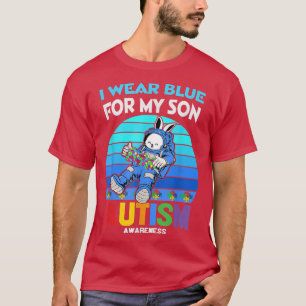 Camiseta Astronauta conejita el autismo que uso azul para m