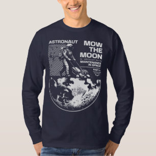 Camiseta Astronauta Corta el Césped en la Luna – Divertido 