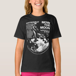 Camiseta Astronauta Corta el Césped en la Luna – Divertido