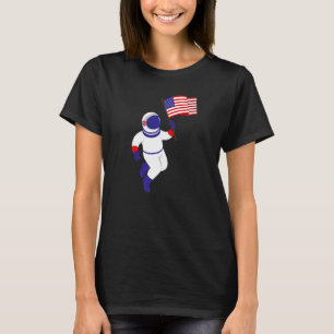 Camiseta Astronauta Cosmonauta Patriotismo Us 4 De Julio De