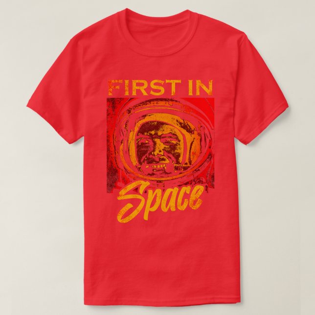 Camiseta Astronauta cosmonauta soviética Yuri Gagarin (Diseño del anverso)