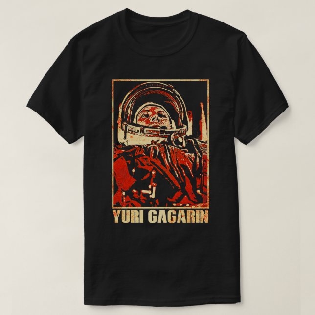 Camiseta Astronauta cosmonauta soviética Yuri Gagarin 2 (Diseño del anverso)