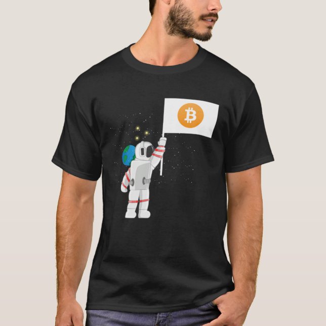 Camiseta Astronauta Cripto Criptomonedas Comerciante de Cri (Anverso)