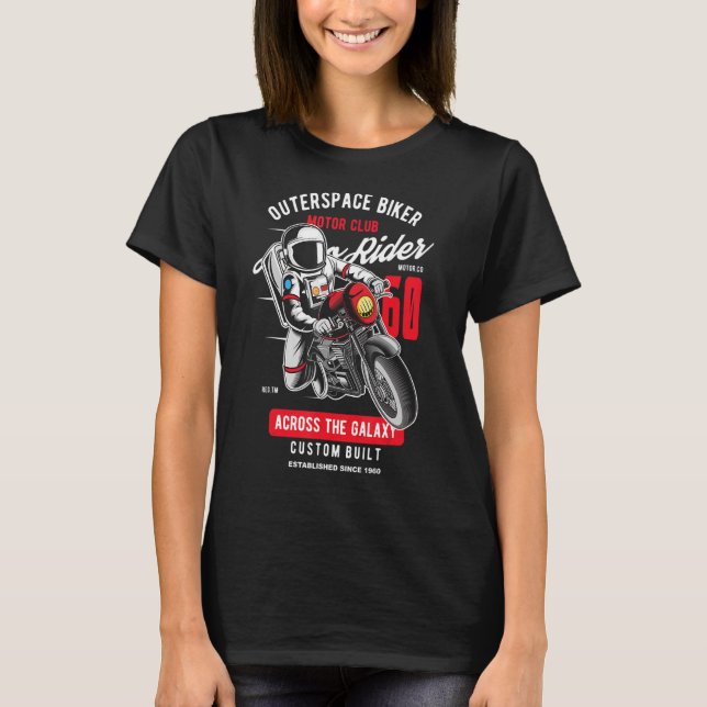 Camiseta Astronauta Cumpleaños de Biker 1960 (Anverso)