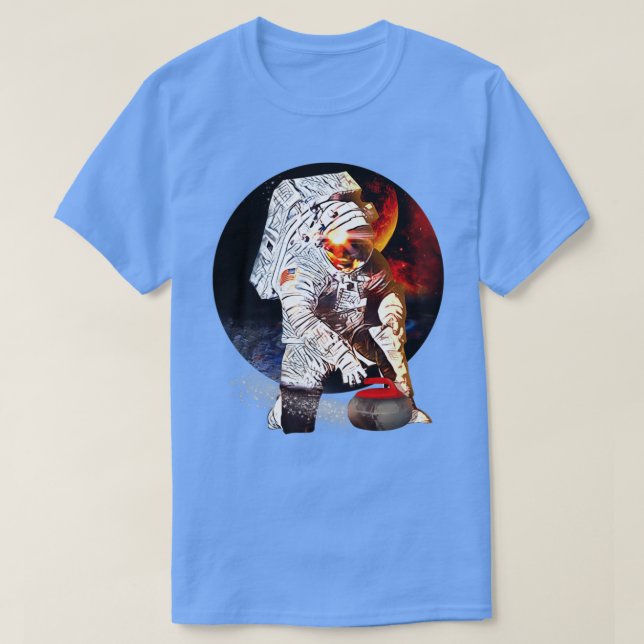 Camiseta Astronauta curling 2 (Diseño del anverso)