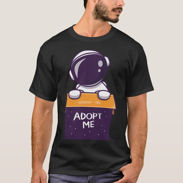 Camiseta Astronauta Cuta En Caja (Anverso)