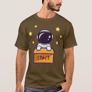 Camiseta Astronauta Cuta En La Caja 1