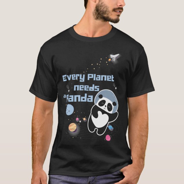 Camiseta Astronauta Cute Panda (Anverso)