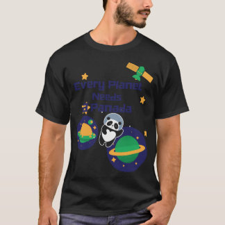 Camiseta Astronauta Cute Panda