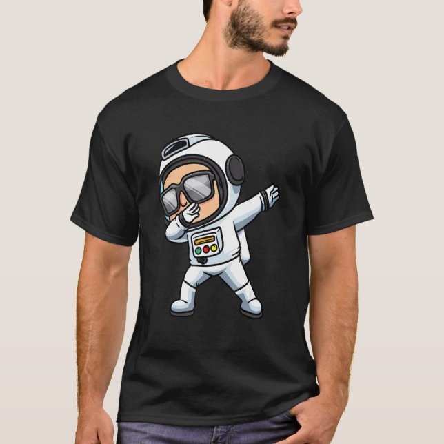 Camiseta Astronauta Dabbing con astronomía del espacio de g (Anverso)