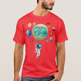 Camiseta Astronauta de 14 años de edad de 14 años de edad