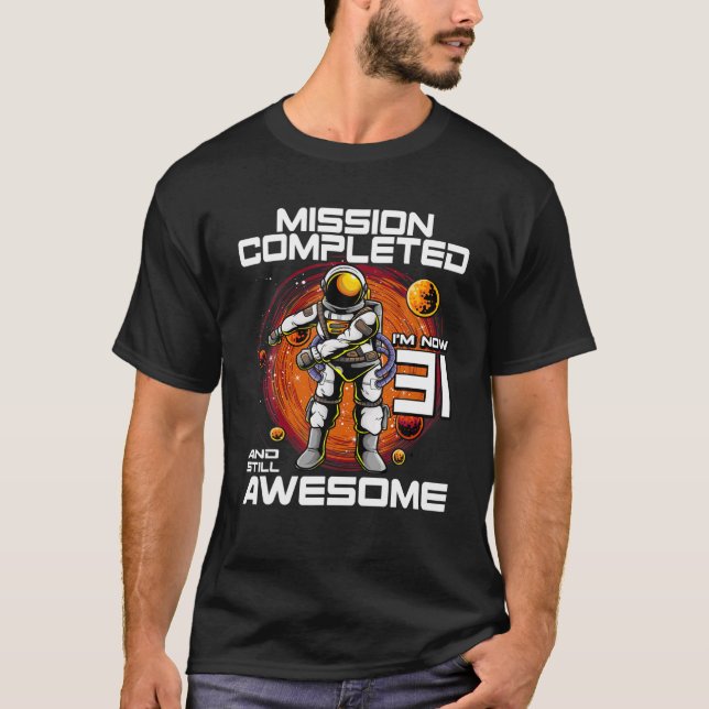 Camiseta Astronauta De 31 Años De Edad B (Anverso)