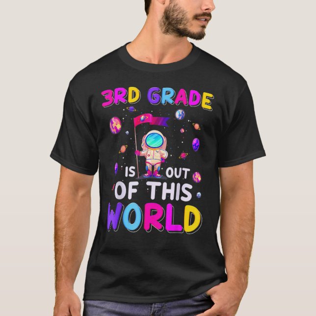 Camiseta Astronauta De 3er Grado De Este Espacio Del Mundo (Anverso)