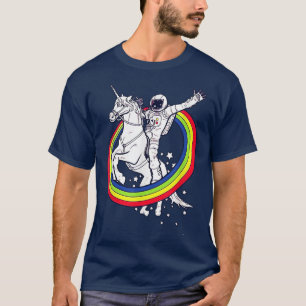 Camiseta Astronauta de AETICON montando el arcoiris de Unic