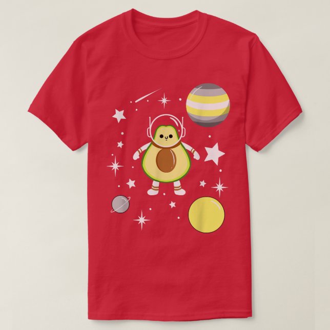 Camiseta Astronauta de aguacate, orgullo desdegénero (Diseño del anverso)