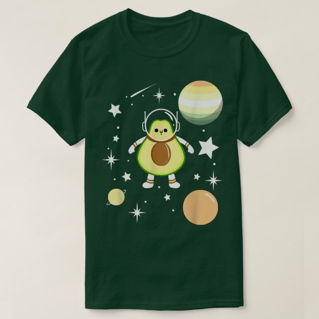Camiseta Astronauta de aguacate Orgullo Genderflor (Diseño del anverso)