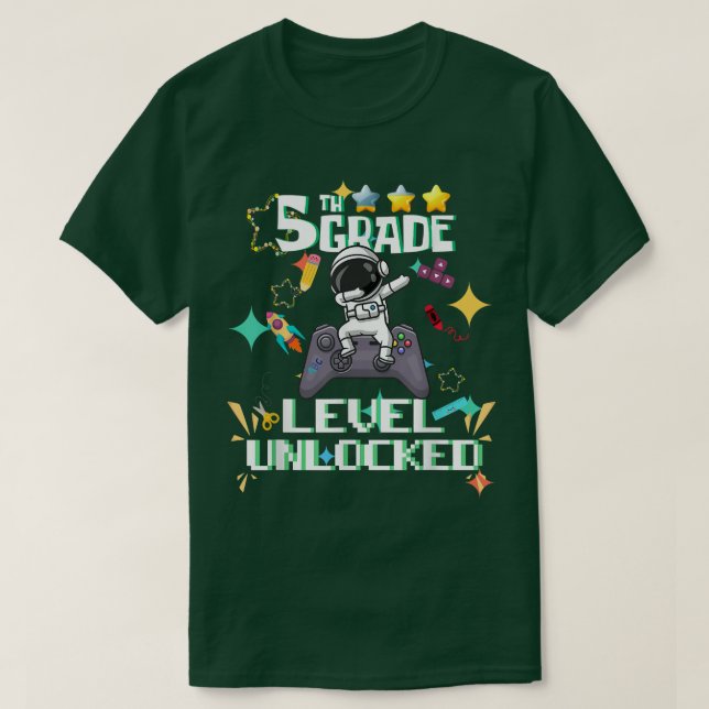 Camiseta Astronauta de anclaje sin llave de 5º grado de vue (Diseño del anverso)