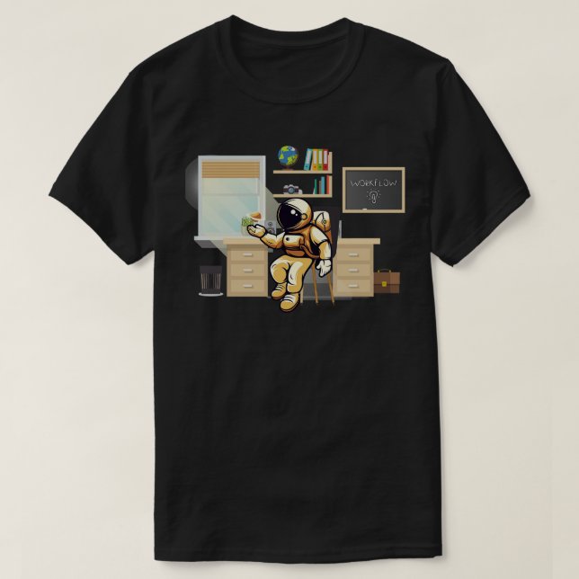 Camiseta Astronauta de astronomía de Office (Diseño del anverso)